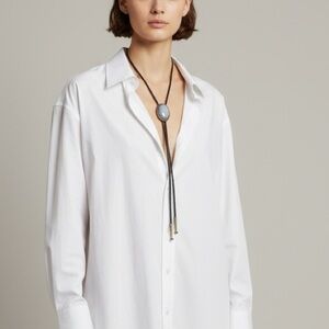 Vintage Opalescent Bolo Tie Necklace - Western Boho Adjustable